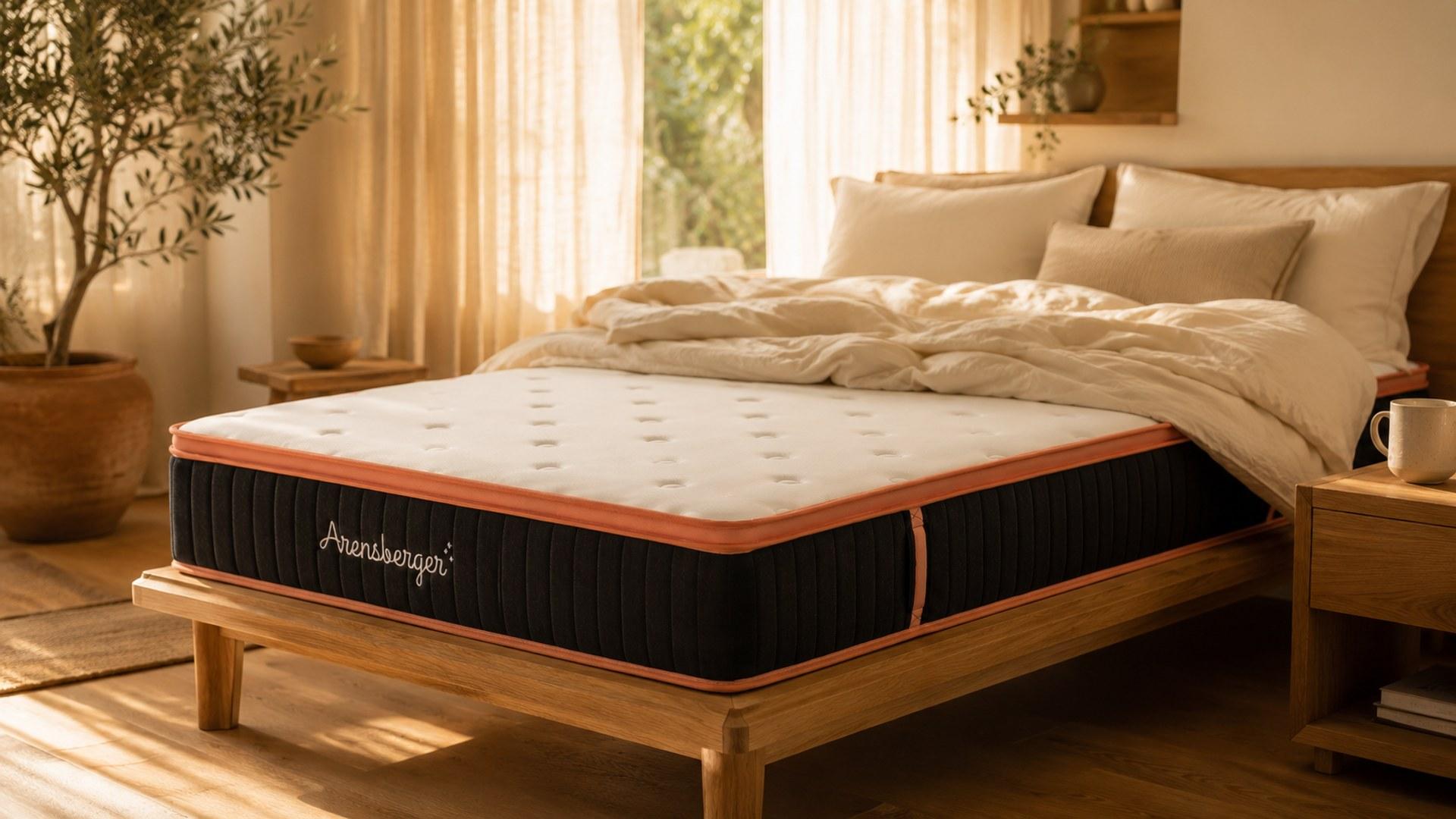 Arensberger Kupfer Federkernmatratze im Schlafzimmer